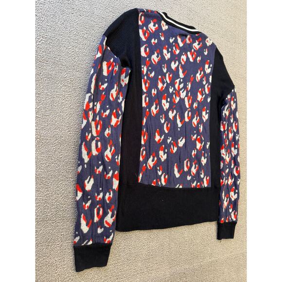 Aritzia Wilfred Free Women's Leopard Print Sweater Size‎ S Crew Neck Long Sleeve - Picture 11 of 11